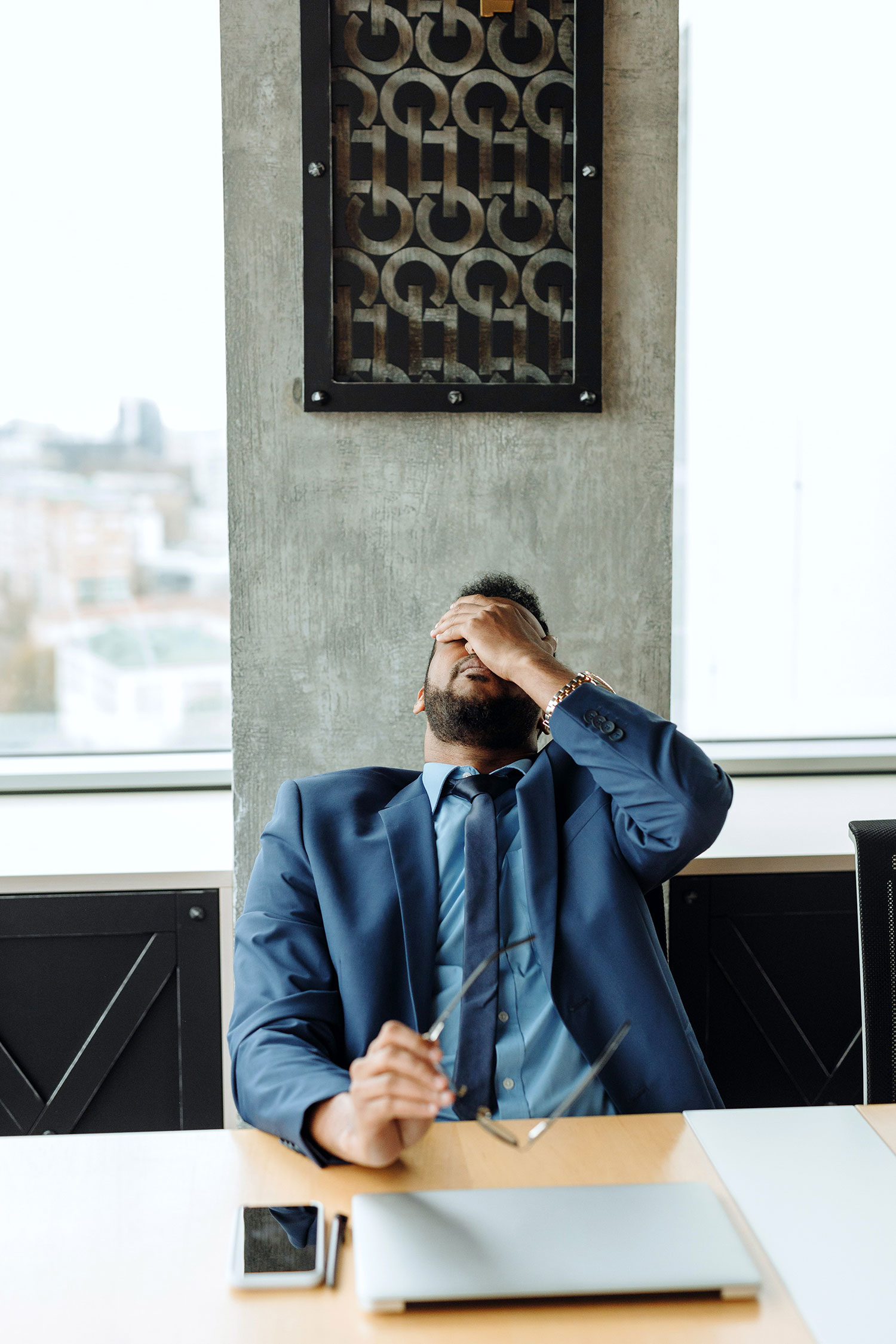 Man Low Energy / Stressed